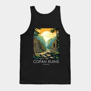 A Pop Art Travel Print of the Copán Ruins - Honduras Tank Top